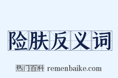 险肤反义词是什么意思的图片